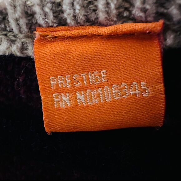 Royal Prestige V Neck Pattern Pullover Sweater Red Tan Size L All Over Style - Picture 7 of 7